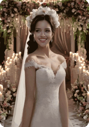 Vídeo de dança IA para casamento