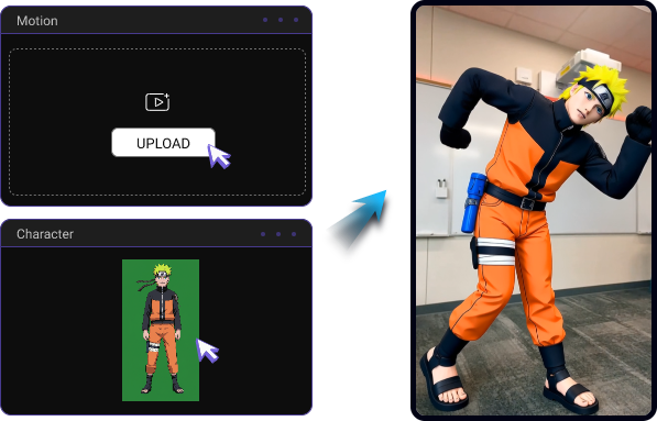 Crie Vídeos de Troca de Corpo IA Enviando Fotos